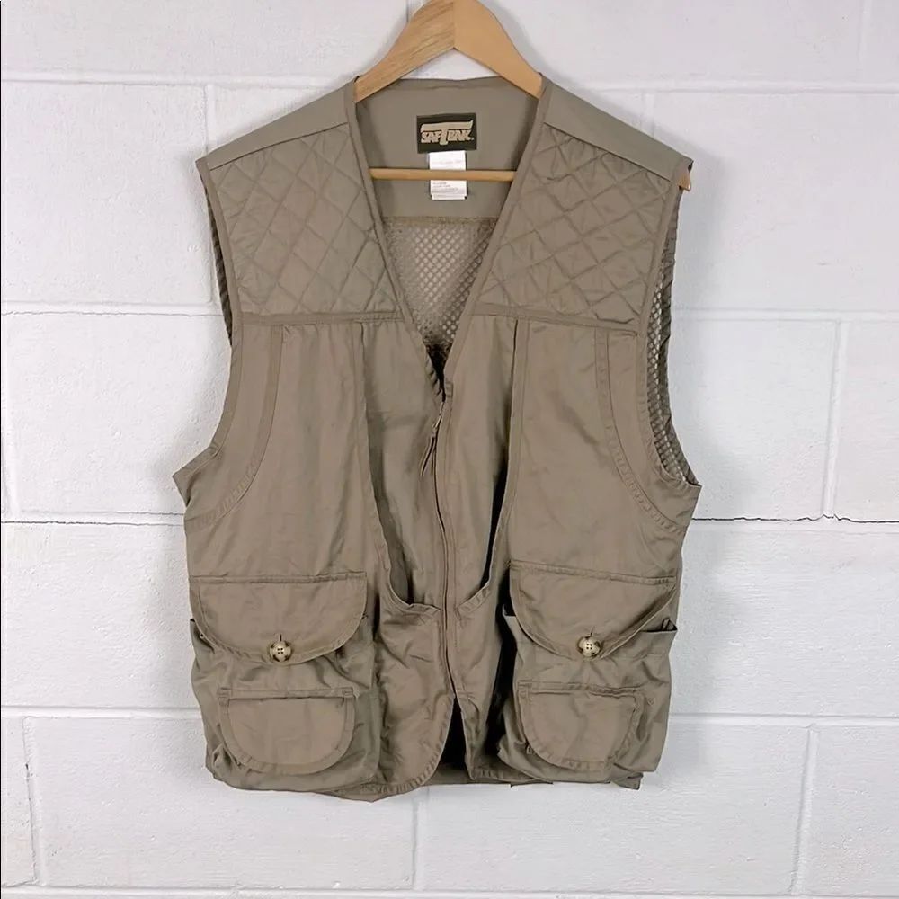 Vintage Saftbak tan hunting vest